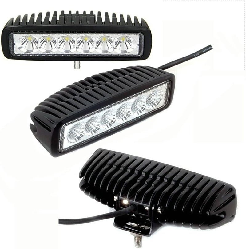 Yibid Motorcycle 18W LED Driving Work Front Fog Head Light Lamp for Honda Yamaha Suzuki Bobber Cafe Racer Cruiser ATV Vessels Off-Road Vehicles Trucks Fire Engines SUV ATV 4WD Car - Image 2